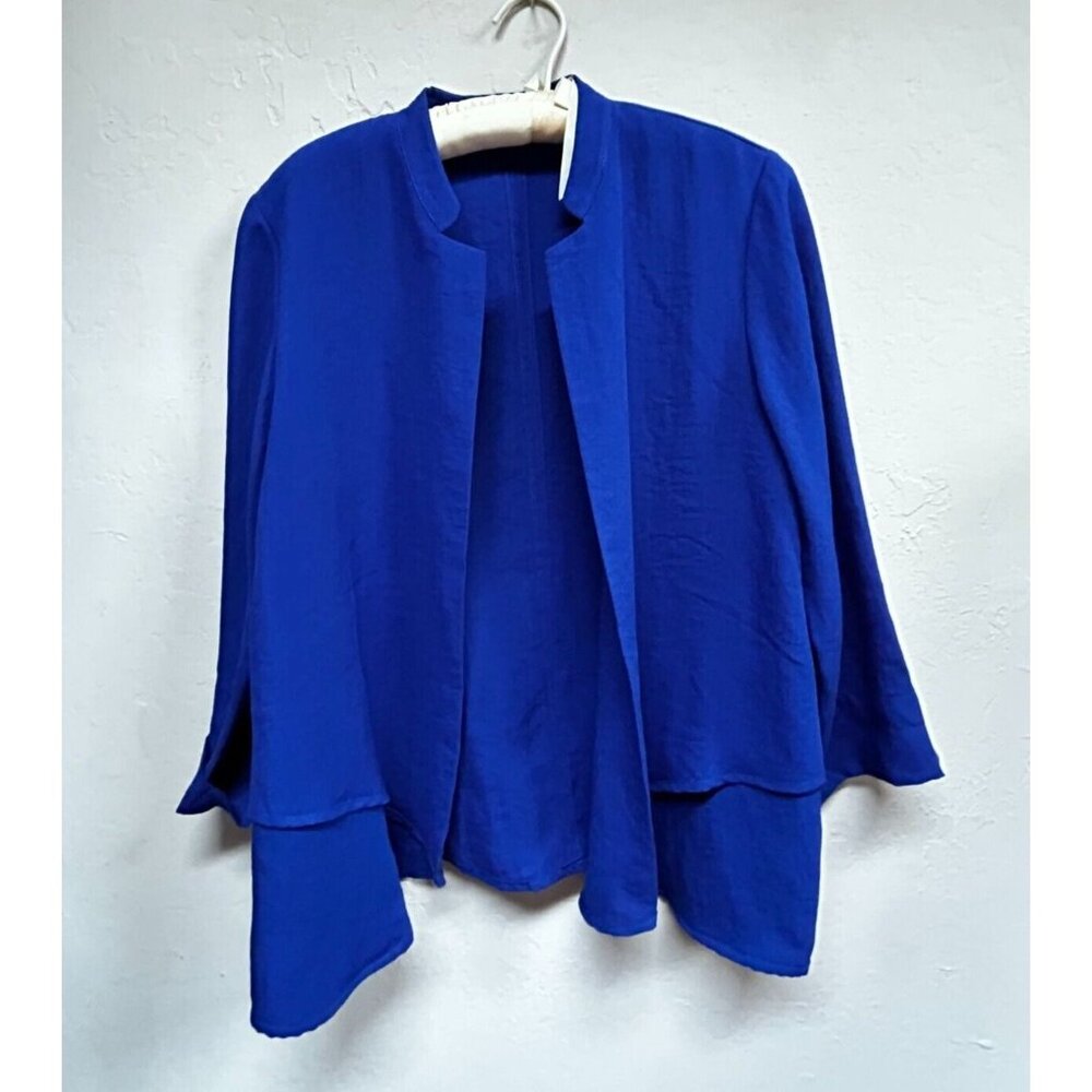 Fridaze Women's Linen Redefined Open Front Cardigan Sweater Small Lightweight
